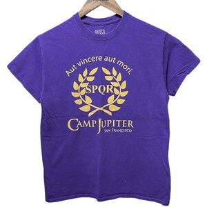 Brisco Brands Camp Jupiter SPQR Greek Mythology Graphic short sleeve T-Shirt tee
